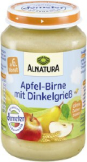 Alnatura Apfel-Birne mit Dinkelgrieß