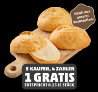 BÄCKER­KRÖNUNG Das knusprig-frische Sonntags­brötchen