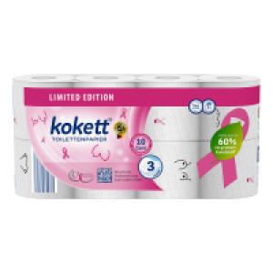 Aldi Süd  KOKETT Toilettenpapier Pink Oktober