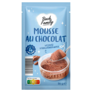 Aldi Süd  BACK FAMILY Dessert Mousse au Chocolat 86 g