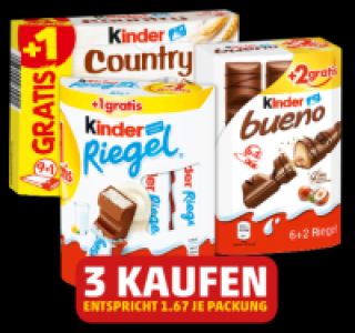 Penny  FERRERO Kinder Riegel, Kinder Bueno oder Kinder Country