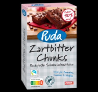 PUDA Zartbitter-Chunks oder Schoko-Tröpfchen