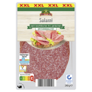 Aldi Süd  GUT DREI EICHEN Dauerwurst Aufschnitt 240 g, Salami