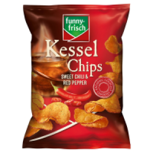 Aldi Süd  FUNNY FRISCH Kesselchips 120 g, Sweet Chili