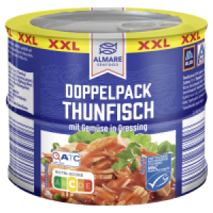 Aldi Süd  ALMARE Thunfisch Stückchen in Gemüse, Doppelpack