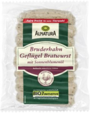 Alnatura Bruderhahn-Geflügel-Bratwurst