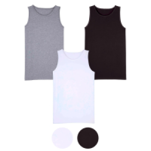 UP2FASHION BASICS Herren Basic Achselshirt, 3er-Pack