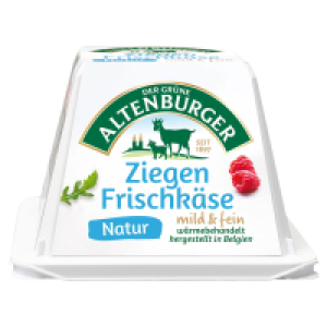 Aldi Süd  DER GRÜNE ALTENBURGER Ziegenfrischkäse 150 g, Pyramide Natur