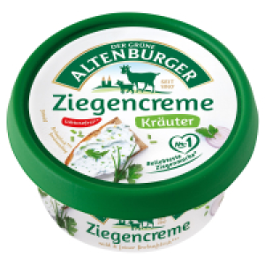 Aldi Süd  DER GRÜNE ALTENBURGER Ziegenkäse 150 g, Kräuter