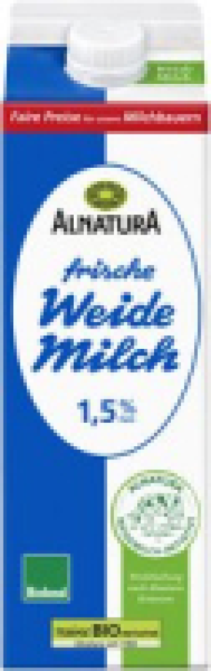 Alnatura Frische Weidemilch 1,5 % Fett