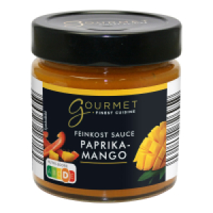 Aldi Süd  GOURMET FINEST CUISINE Feinkostsauce 200 ml, Paprika-Mango