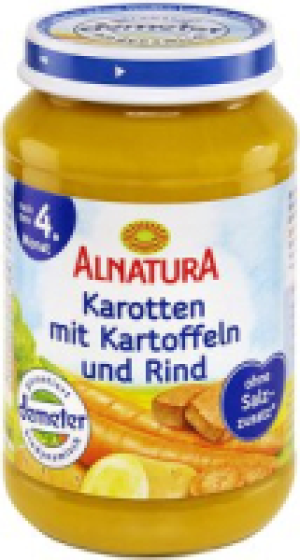 Alnatura Karotten mit Kartoffeln und Rind