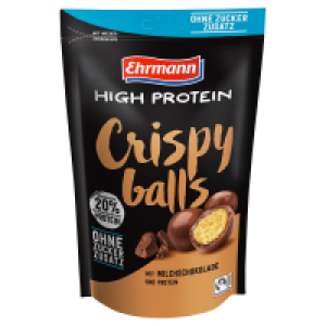 Aldi Süd  EHRMANN, High Protein Crispy Bal, Milchschokolade