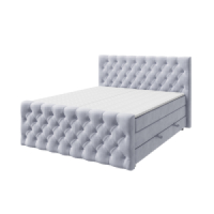 Roller  Boxspringbett - silber - H3 - verschiedene Größen