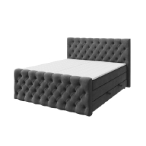 Roller  Boxspringbett - anthrazit - H3 - 140x200 cm