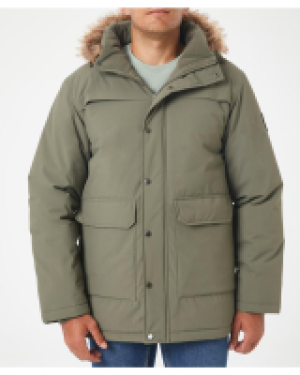 Parka mit aufgesetzten Taschen X-Mail, Kapuze