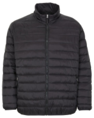 Schwarze Steppjacke X-Mail, Seitentaschen