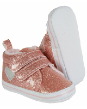 Glitzernde Babyschuhe Teddykopf_Baby, Klettverschluss