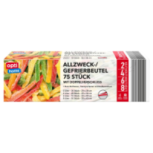 Aldi Süd  OPTI HOME Gefrierbeutel 2/4/6/8 l