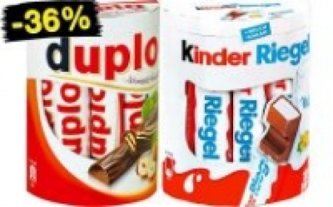 duplo oder kinder Riegel 1.39 €