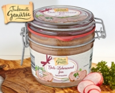 TRADITIONELLE GENÜSSE Leberwurst im Bügelglas 2.29 €