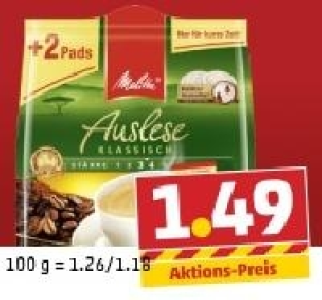 MELITTA Kaffeepads 1.49 €