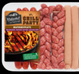 MÜHLENHOF GRILL-PARTY Frische Bratwurstplatte