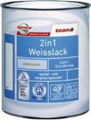 Toom Baumarkt  2in1 Weisslack, 2,5 l