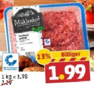 MÜHLENHOF Frisches Hackfleisch, gemischt 1.99 €