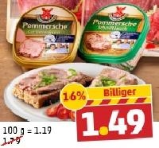 RÜGENWALDER MÜHLE Pommersche Leberwurst 1.49 €