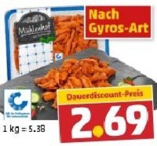 MÜHLENHOF Frisches Schweine-Geschnetzeltes 2.69 €