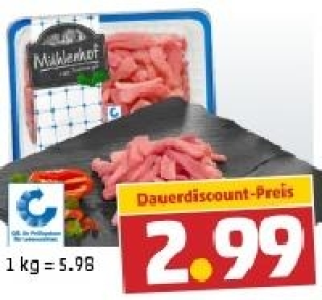 MÜHLENHOF Frisches Schweine-Geschnetzeltes 2.99 €