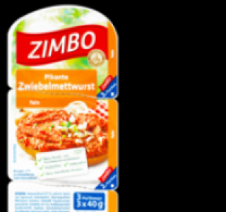 ZIMBO Zwiebelmettwurst 0.99 €