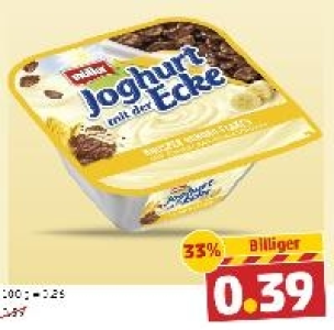 MÜLLER Joghurt mit der Ecke 0.39 €