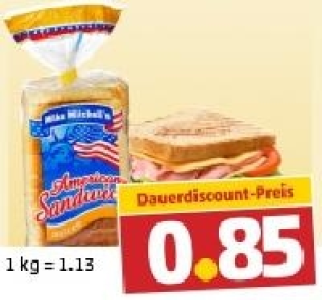 MIKE MITCHELLS American Sandwich 0.85 €