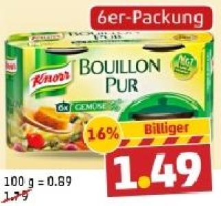 KNORR Bouillon Pur 1.49 €