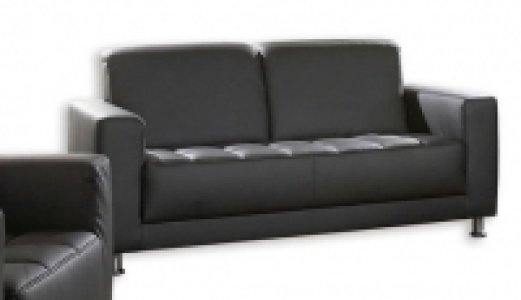 2-Sitzer Sofa - schwarz - Kunstleder 399.99 €