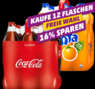 COCA-COLA, FANTA, SPRITE oder MEZZO MIX 9.00 €