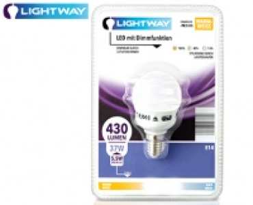 LIGHTWAY®LED-Birne/-Kerze/-Tropfen, dimmbar 5.99 €