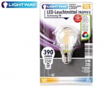 LIGHTWAY®LED-Glasserie-Birne/-Kerze/-Tropfen, nicht dimmbar 2.99 €