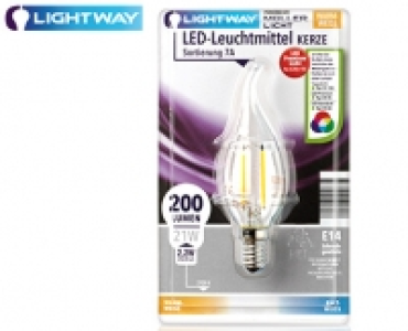 LIGHTWAY®LED-Glasserie-Kerze/-Tropfen, nicht dimmbar 1.99 €