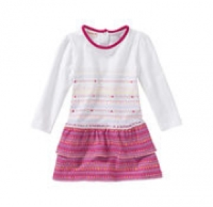 Baby-Mädchen-Kleid mit 2 Rüschen 5.99 €