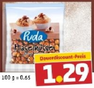 PUDA Haselnusskerne 1.29 €