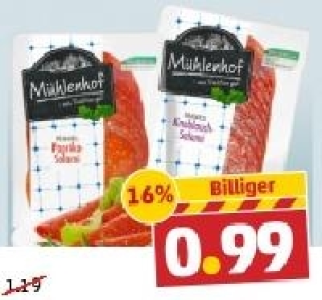 MÜHLENHOF Delikatess-Salami 0.99 €