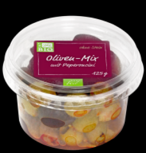 Oliven-Mix mit Peperoncini 2.59 €