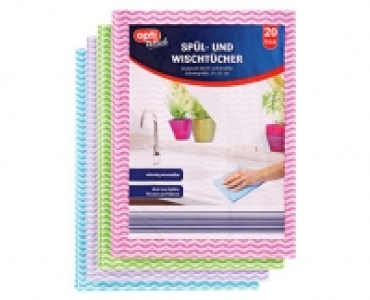 Aldi Süd  optiWisch 20 Spül- und Wischtücher