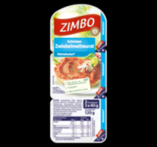 ZIMBO Zwiebelmettwurst 0.99 €