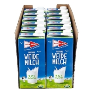 Hansano haltbare Weidemilch 3,5% 1 Liter, 12er Pack 10.56 €