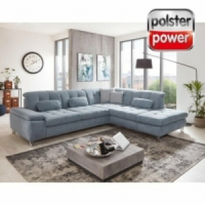 polsterpower Ecksofa - eisblau - verschiedene Ausführungen 1,699.00 €