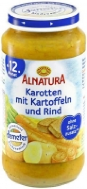 Karotten mit Kartoffeln und Rind 1.29 €